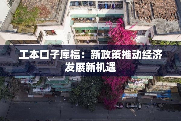 工本口子库福：新政策推动经济发展新机遇