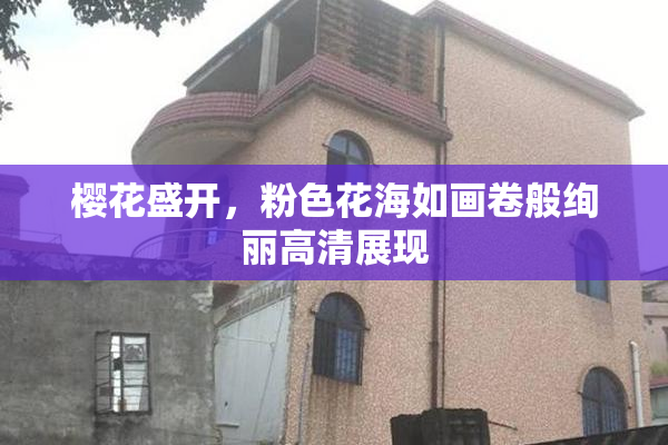 樱花盛开，粉色花海如画卷般绚丽高清展现