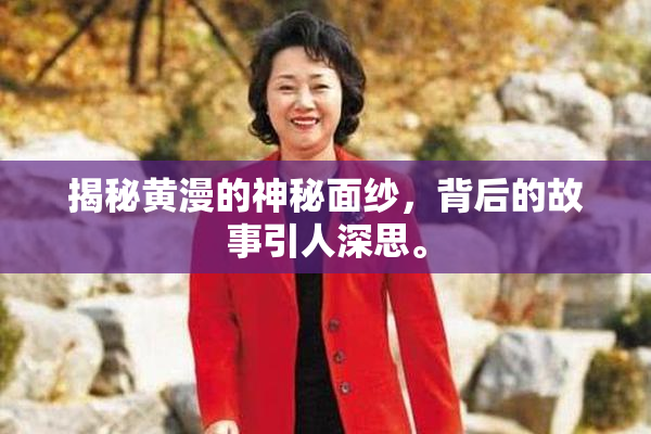 揭秘黄漫的神秘面纱，背后的故事引人深思。