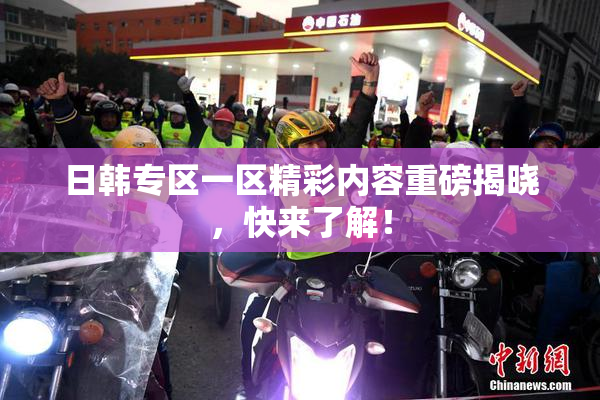 日韩专区一区精彩内容重磅揭晓，快来了解！