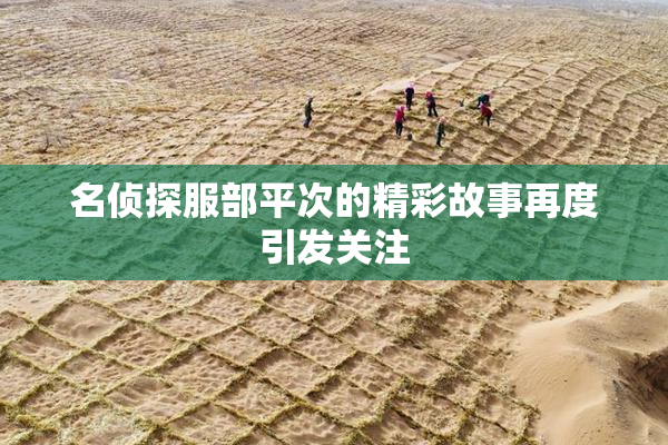 名侦探服部平次的精彩故事再度引发关注