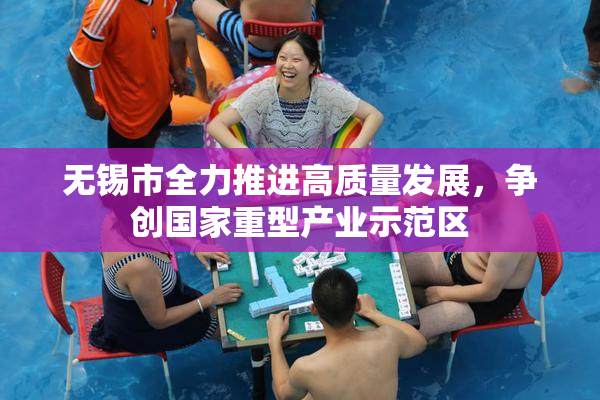 无锡市全力推进高质量发展，争创国家重型产业示范区