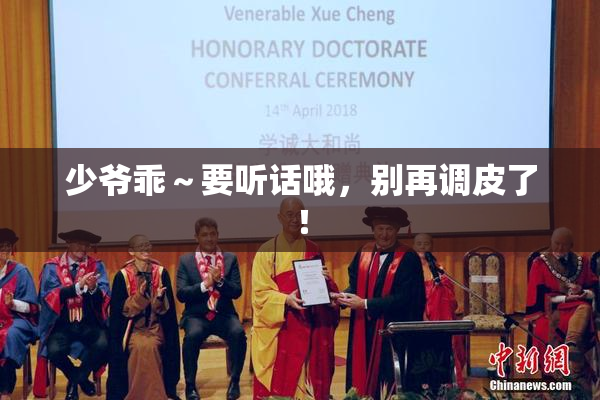 少爷乖～要听话哦，别再调皮了！