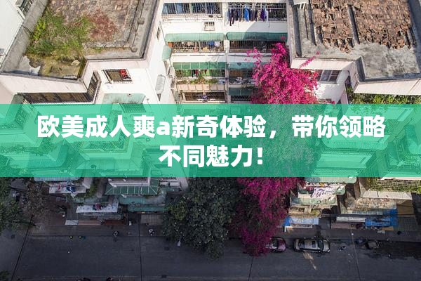 欧美成人爽a新奇体验，带你领略不同魅力！