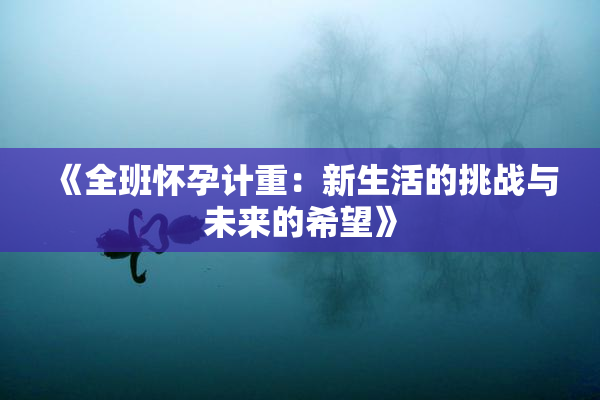 《全班怀孕计重：新生活的挑战与未来的希望》
