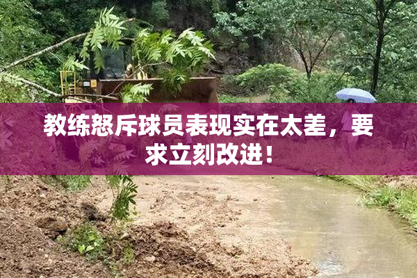 教练怒斥球员表现实在太差，要求立刻改进！