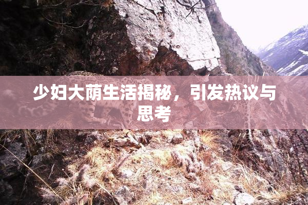 少妇大荫生活揭秘，引发热议与思考