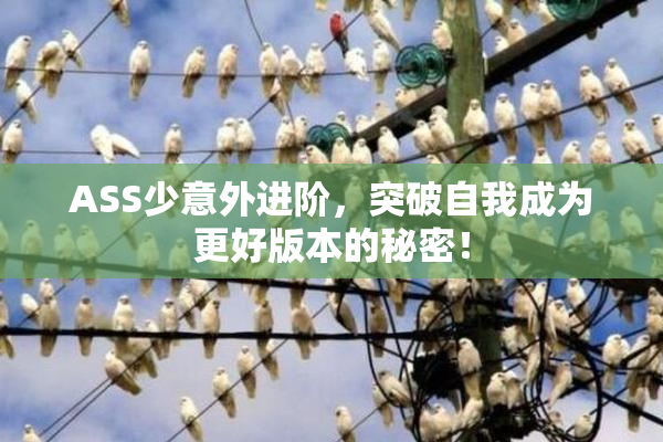 ASS少意外进阶，突破自我成为更好版本的秘密！