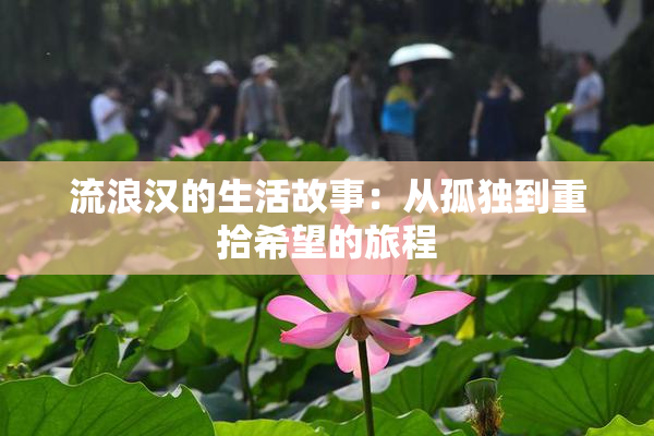 流浪汉的生活故事：从孤独到重拾希望的旅程