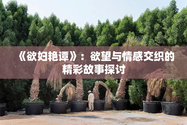 《欲妇艳谭》：欲望与情感交织的精彩故事探讨