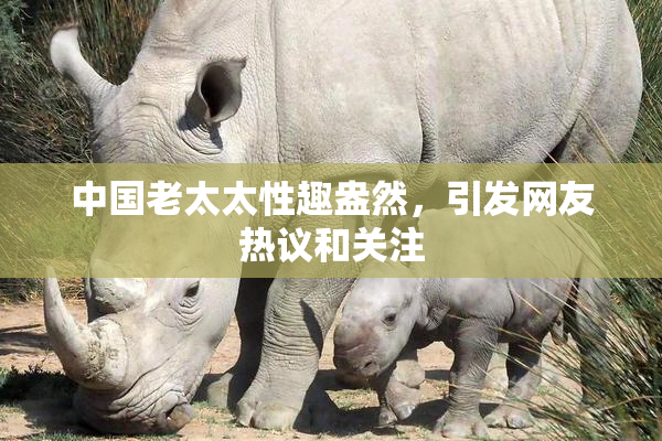 中国老太太性趣盎然，引发网友热议和关注