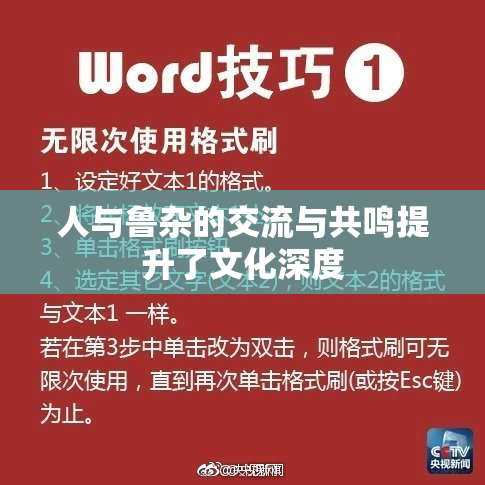 人与鲁杂的交流与共鸣提升了文化深度