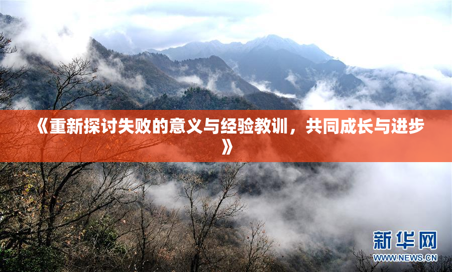《重新探讨失败的意义与经验教训，共同成长与进步》