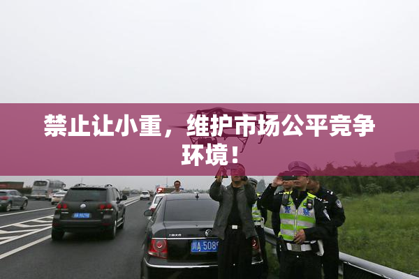 禁止让小重，维护市场公平竞争环境！