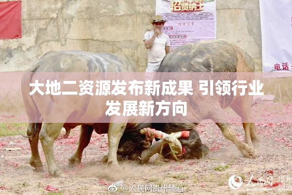 大地二资源发布新成果 引领行业发展新方向