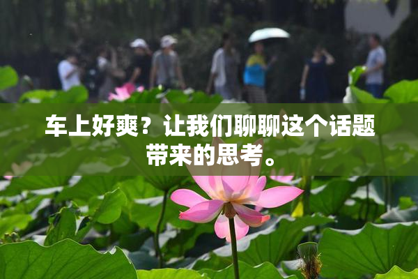 车上好爽？让我们聊聊这个话题带来的思考。