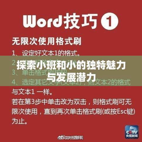 探索小班和小的独特魅力与发展潜力