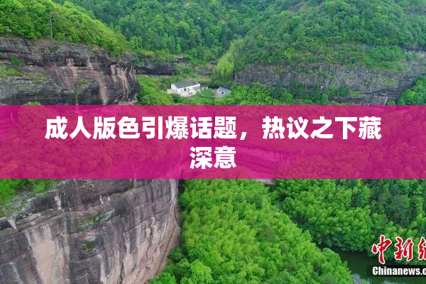 成人版色引爆话题，热议之下藏深意
