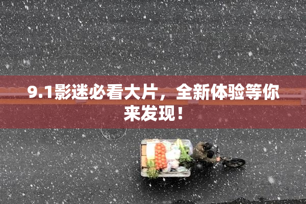 9.1影迷必看大片，全新体验等你来发现！