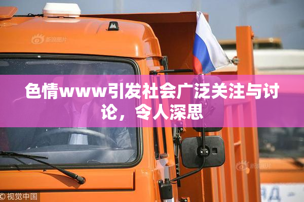色情www引发社会广泛关注与讨论，令人深思
