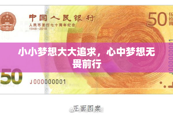 小小梦想大大追求，心中梦想无畏前行