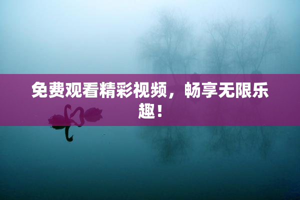 免费观看精彩视频，畅享无限乐趣！