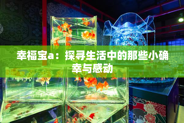 幸福宝a：探寻生活中的那些小确幸与感动