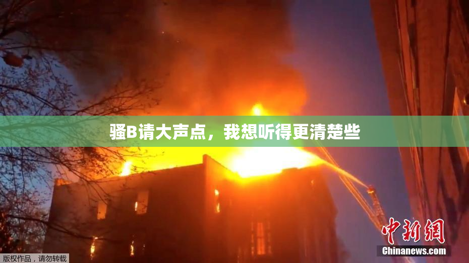 骚B请大声点，我想听得更清楚些