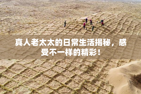 真人老太太的日常生活揭秘，感受不一样的精彩！