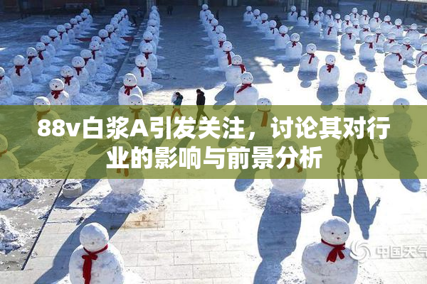 88v白浆A引发关注，讨论其对行业的影响与前景分析