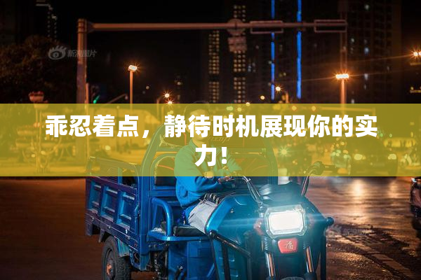 乖忍着点，静待时机展现你的实力！