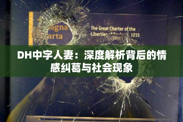 DH中字人妻：深度解析背后的情感纠葛与社会现象