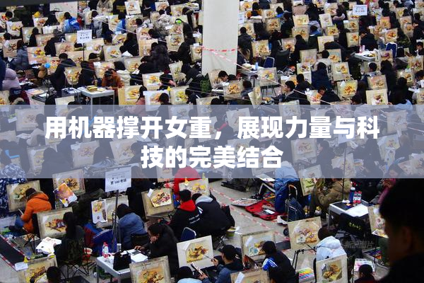 用机器撑开女重，展现力量与科技的完美结合