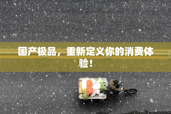 国产极品，重新定义你的消费体验！