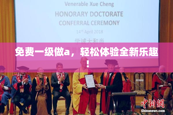 免费一级做a，轻松体验全新乐趣！