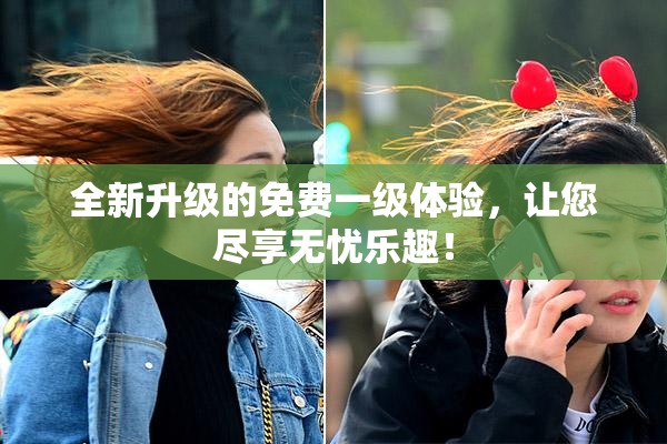 全新升级的免费一级体验，让您尽享无忧乐趣！