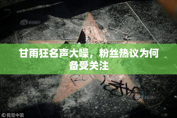 甘雨狂名声大噪，粉丝热议为何备受关注