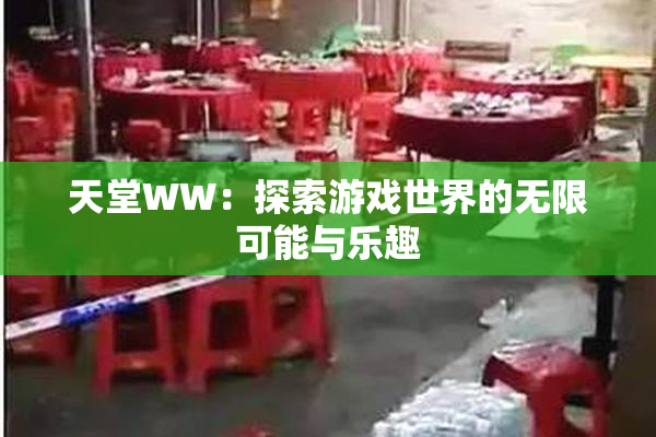 天堂WW：探索游戏世界的无限可能与乐趣