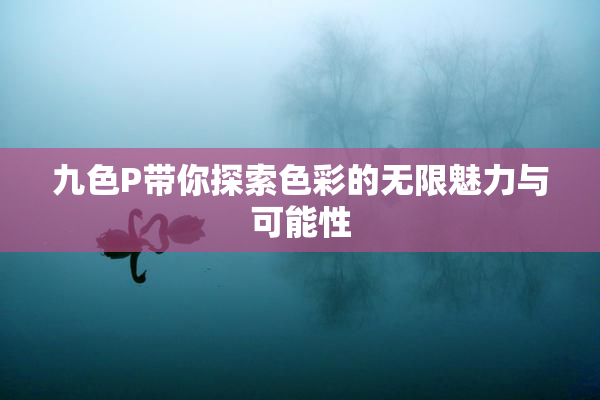 九色P带你探索色彩的无限魅力与可能性