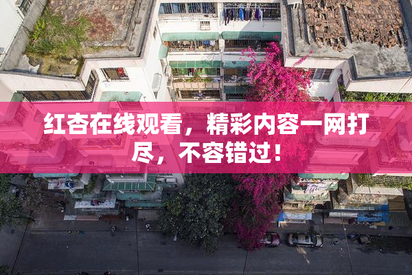 红杏在线观看，精彩内容一网打尽，不容错过！