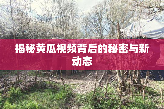 揭秘黄瓜视频背后的秘密与新动态