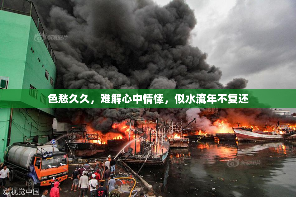色愁久久，难解心中情愫，似水流年不复还