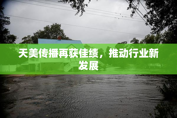 天美传播再获佳绩，推动行业新发展