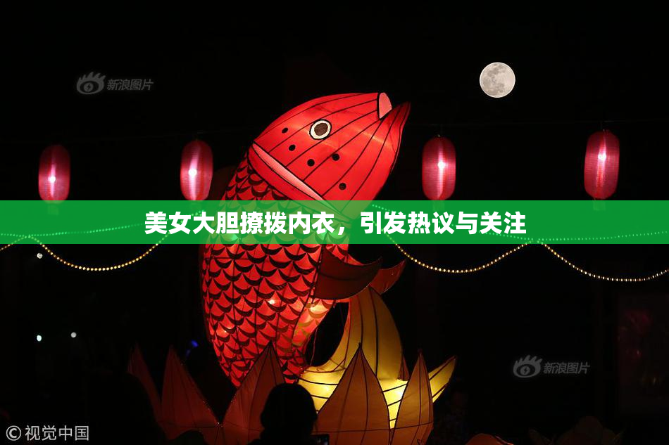 美女大胆撩拨内衣，引发热议与关注