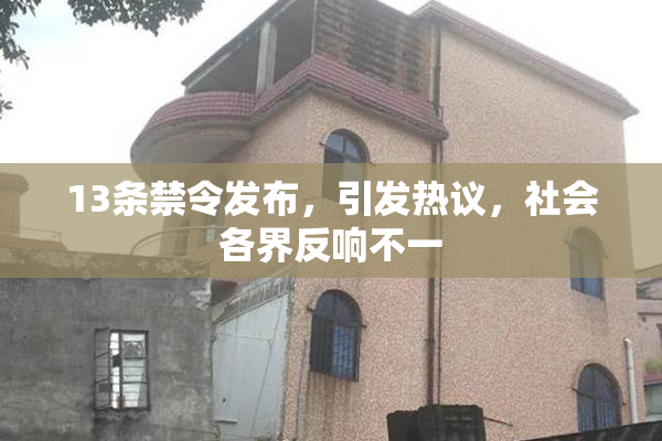 13条禁令发布，引发热议，社会各界反响不一