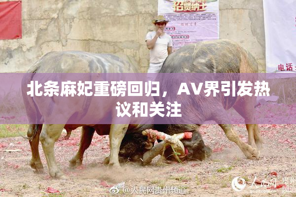 北条麻妃重磅回归，AV界引发热议和关注