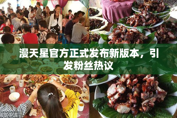 漫天星官方正式发布新版本，引发粉丝热议
