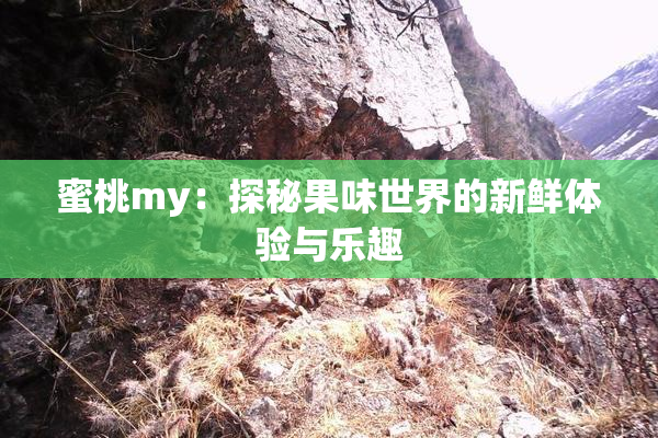 蜜桃my：探秘果味世界的新鲜体验与乐趣
