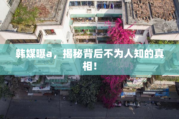 韩媒曝a，揭秘背后不为人知的真相！