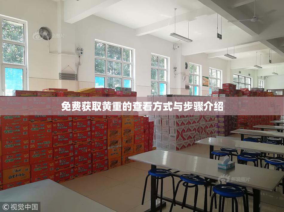 免费获取黄重的查看方式与步骤介绍